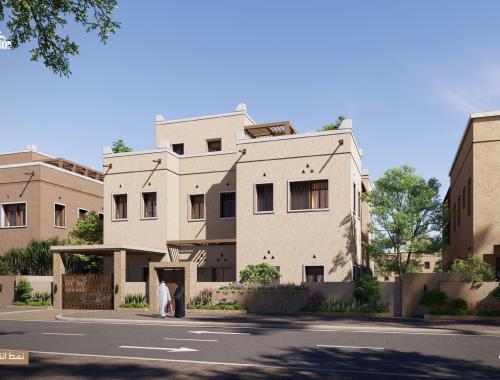 العِمَارَة النجدية فيلا سكنية - نمط انتقالي
