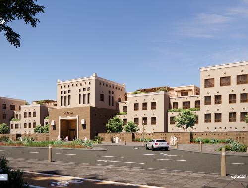 العِمَارَة النجدية الشمالية مدرسة - نمط انتقالي